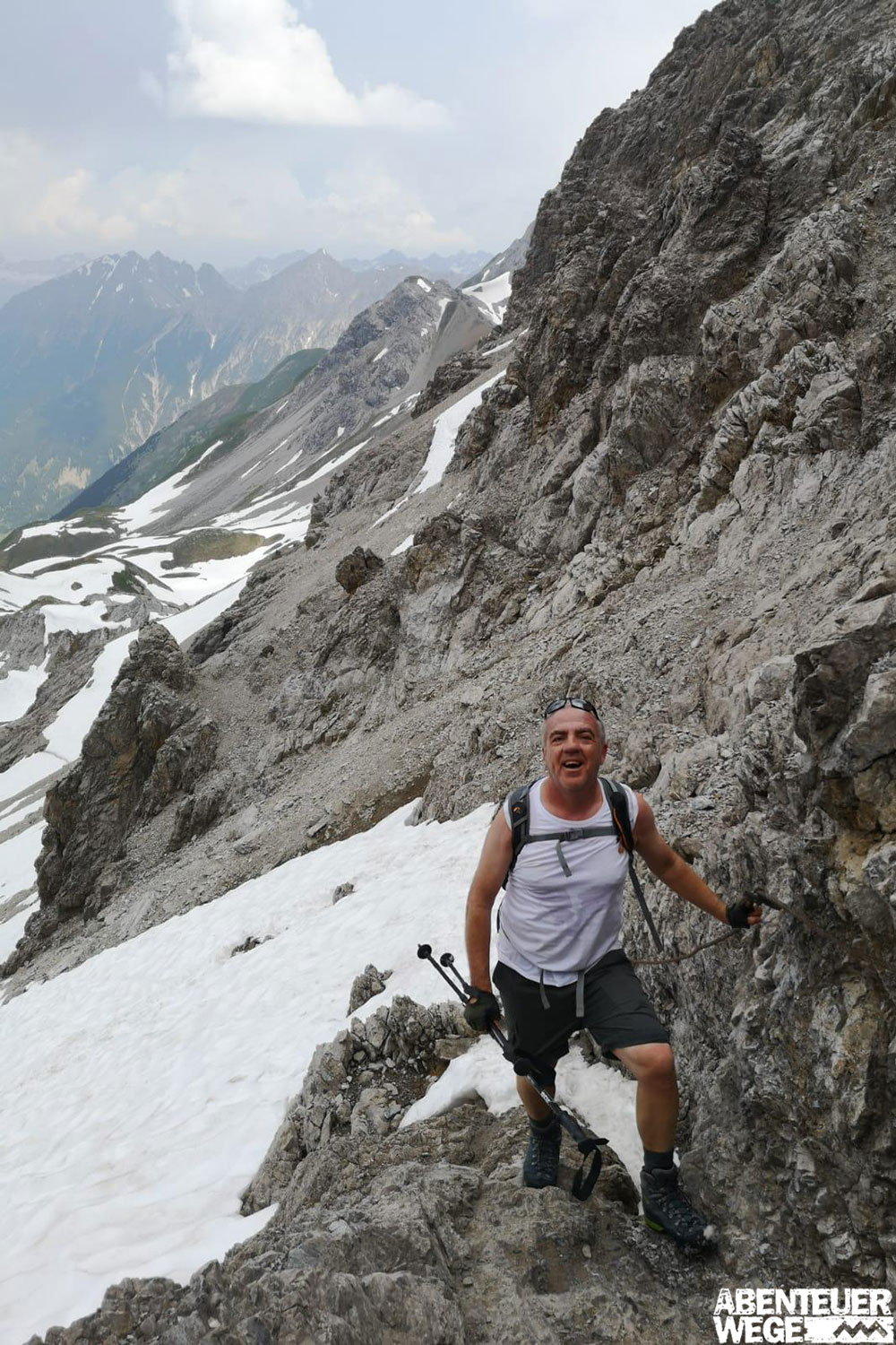 Schwierigste Etappe auf dem E5 Fernwanderweg