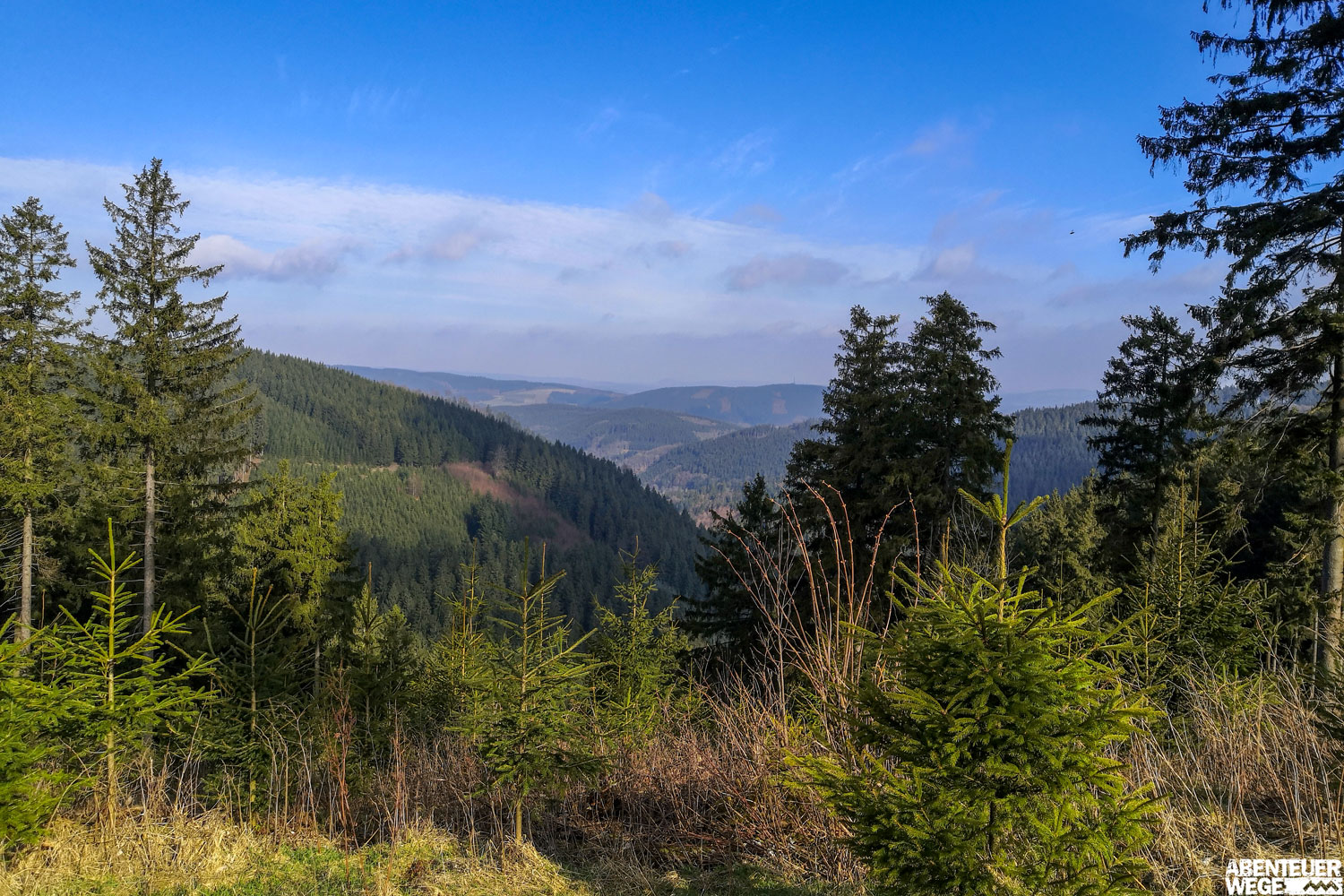 Aussicht auf dem Rothaarsteig