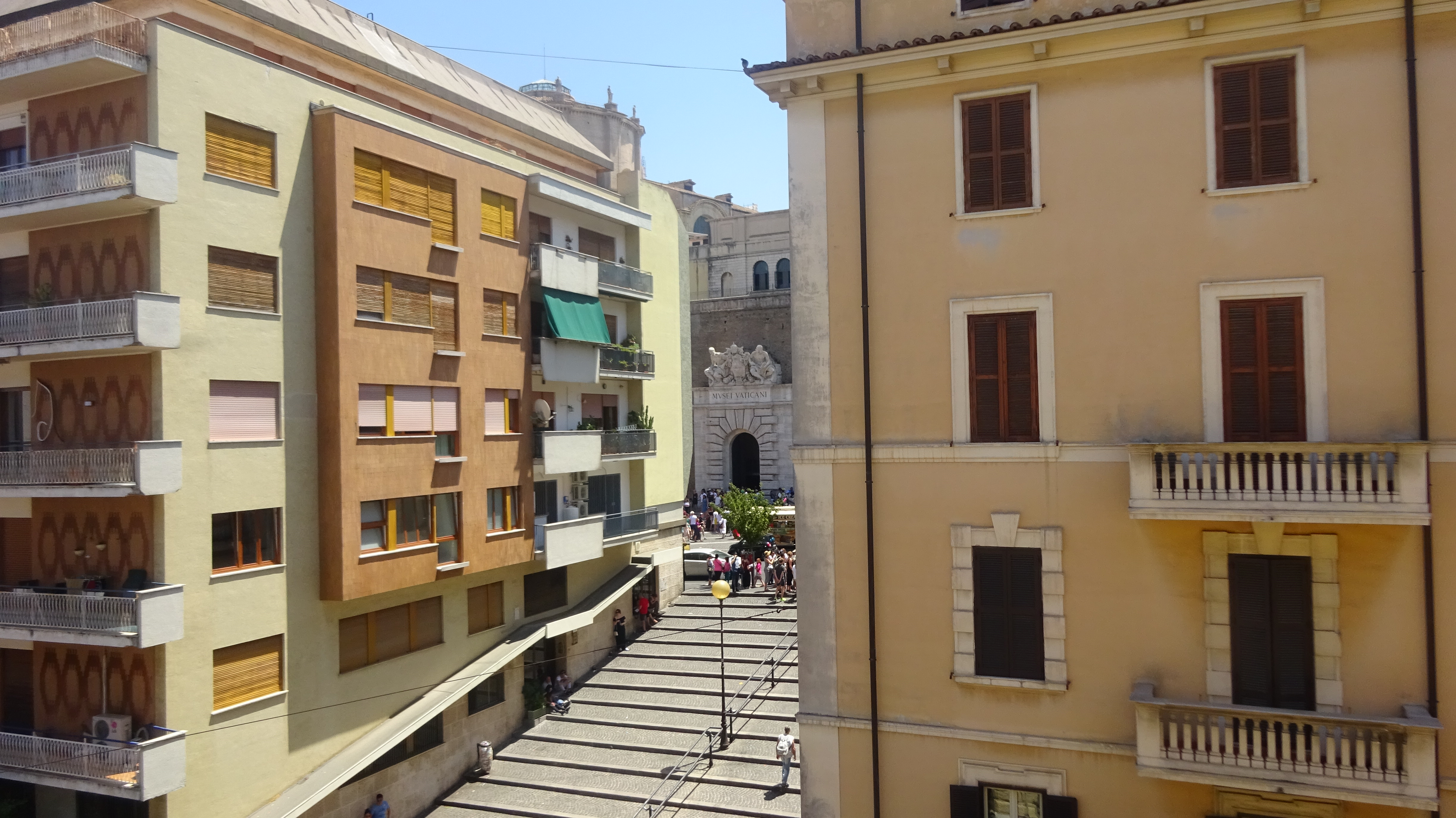 Mein Blick aus dem Schlafzimmer des Hotels in Rom