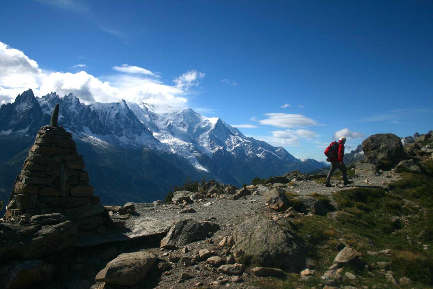 Wanderung am Mont Blanc Massiv